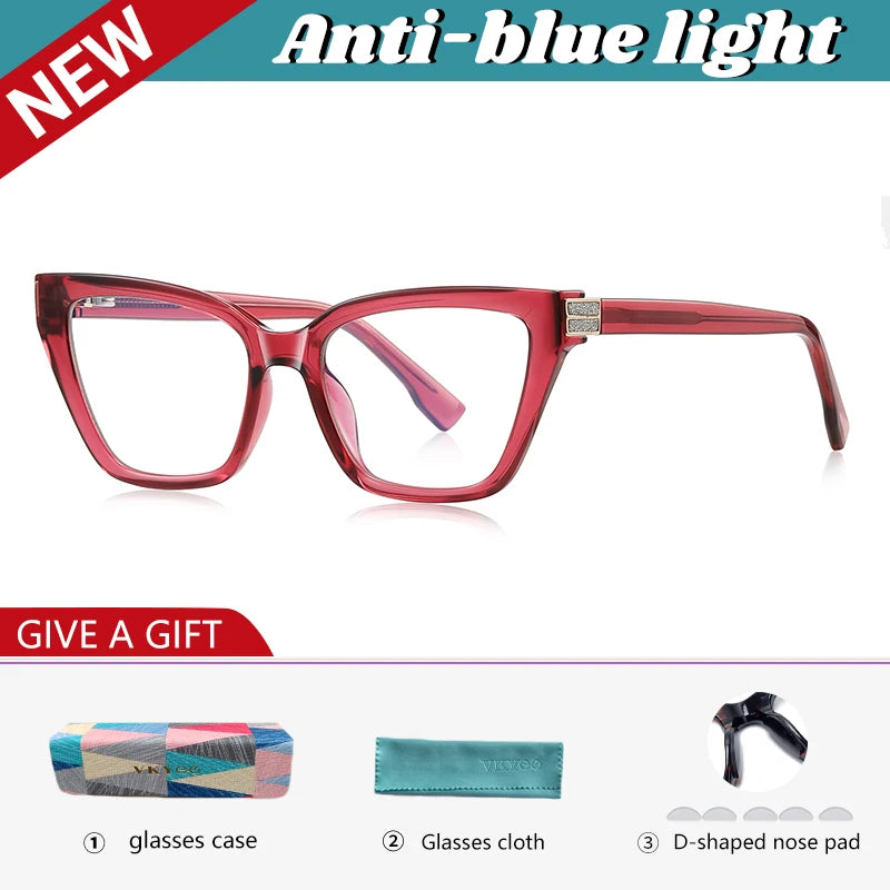 Chic Cat Eye Anti-Blue Light Reading Glasses for Women