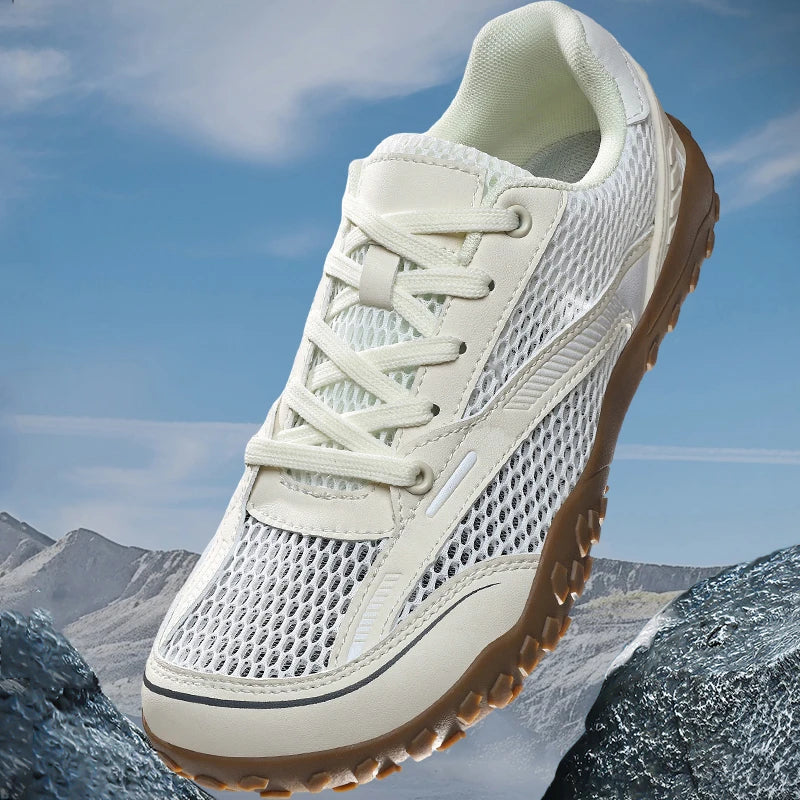 Casual Wide-Toe Men's Walking Sneakers | Breathable Comfort Shoes