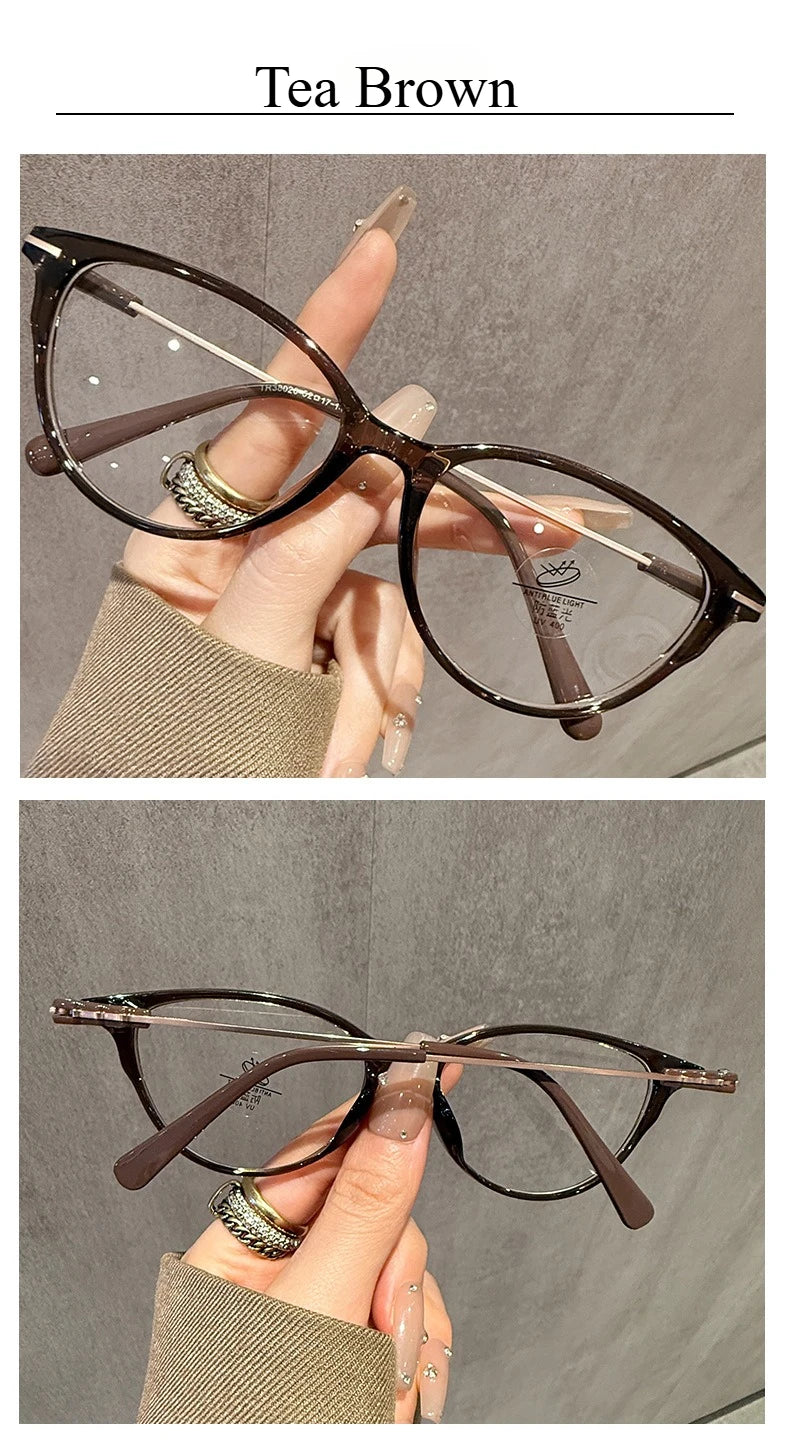 Stylish Women's Cat Eye Anti Blue Light Glasses | Prescription Ready