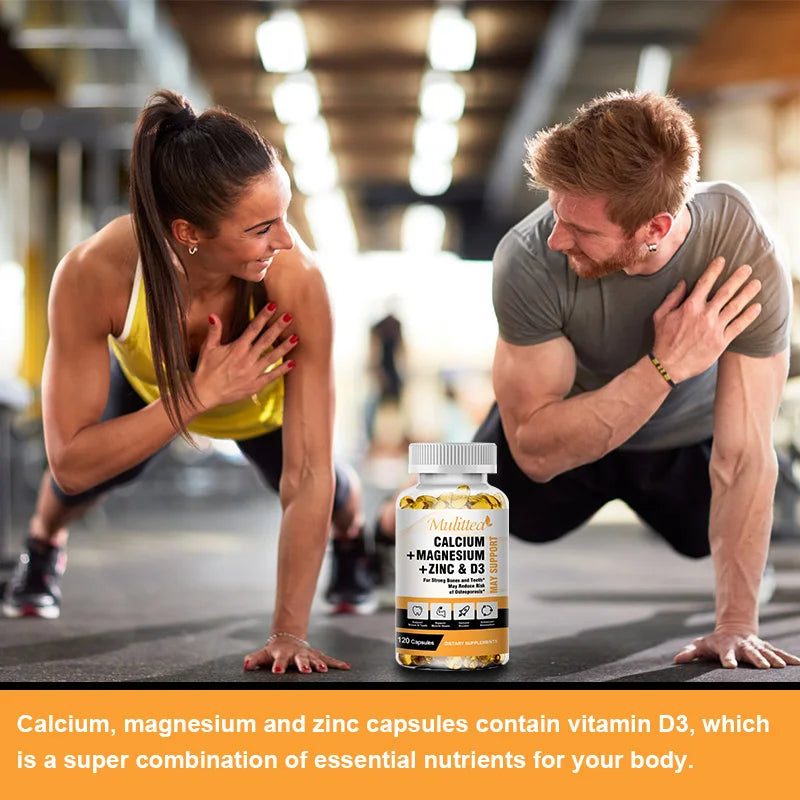 Calcium Magnesium D3K2 Capsules | Support Bone & Muscle Health