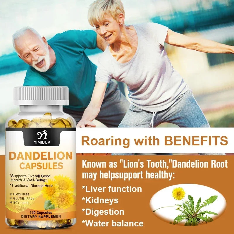 Dandelion Supplement for Liver & Kidney Health Support