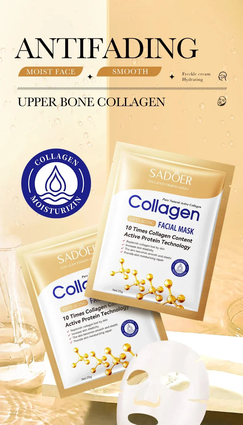 Anti-Aging Collagen Facial Mask | Fade Fine Lines & Firm Skin