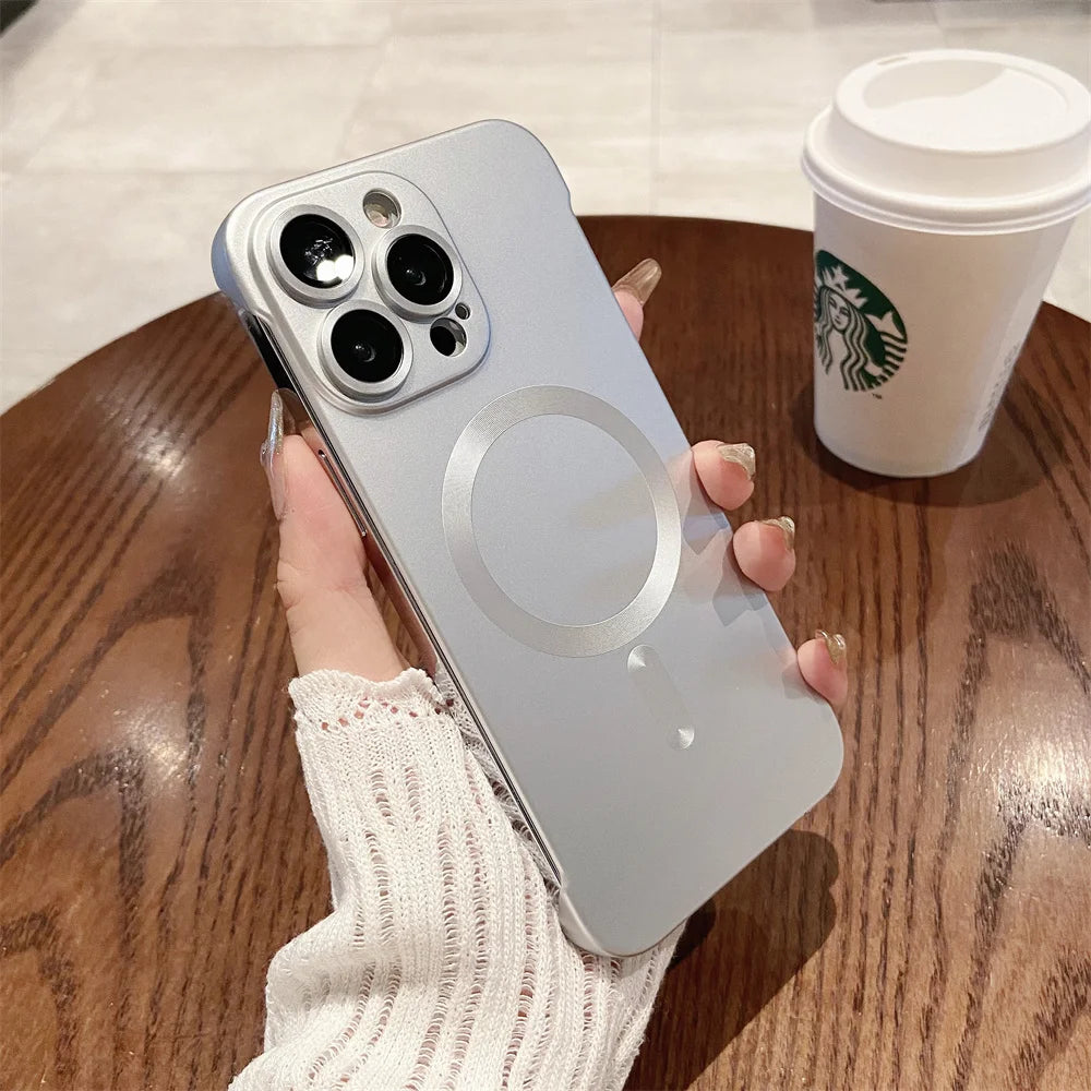 Magnetic Wireless Charging Case for iPhone | Ultra-Thin Matte Cover