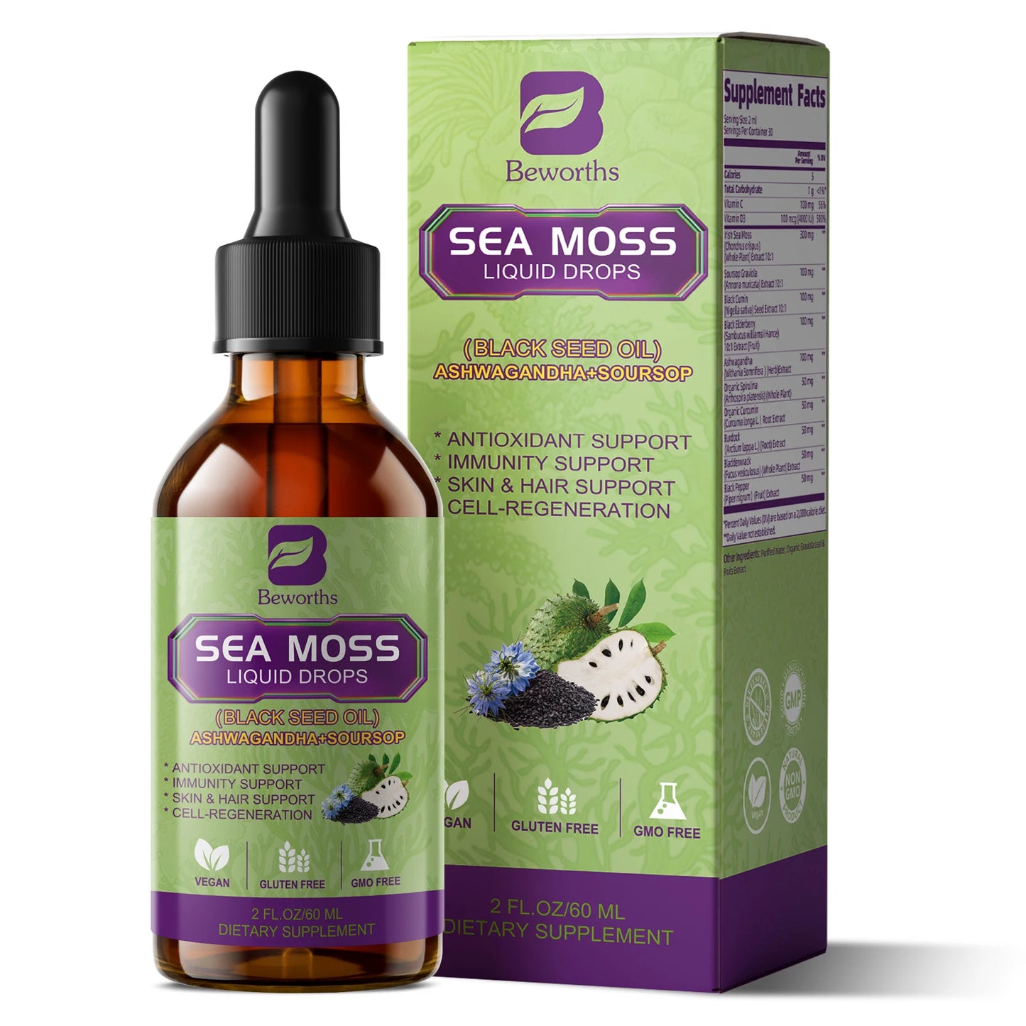60ML Sea Moss Extract | Boost Immunity & Promote Digestion