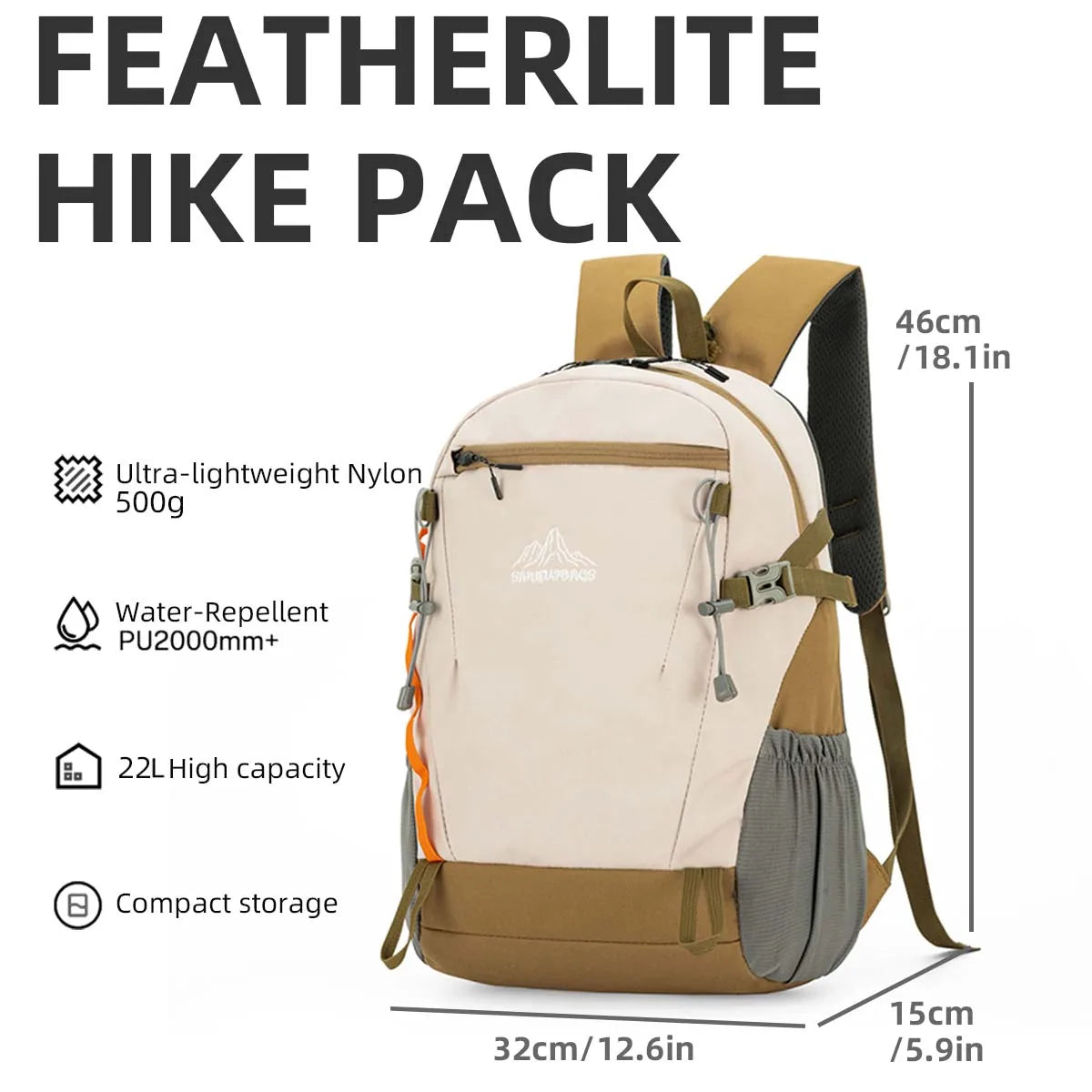 Lightweight Waterproof Hiking Backpack for Women | Travel Friendly