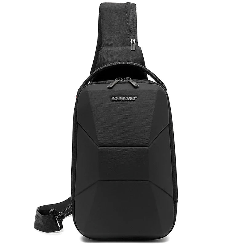 Men's Waterproof Chest Bag with USB Port | Stylish & Lightweight