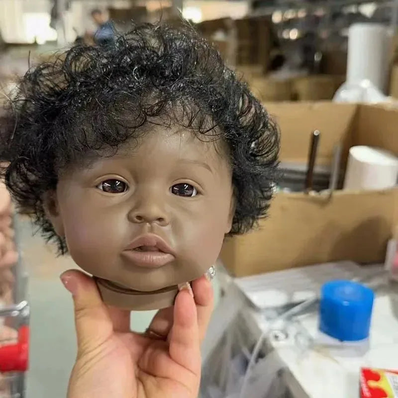 20-Inch Curly Hair Reborn Doll Kit | Unfinished Doll Parts