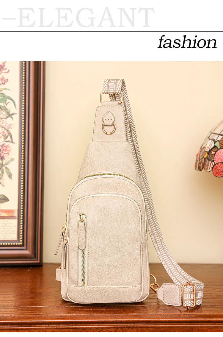 Stylish PU Leather Women Sling Bag | Versatile Crossbody Pack