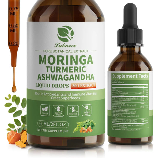 12-in-1 Organic Moringa Drops | Energy, Immune, Joint Support