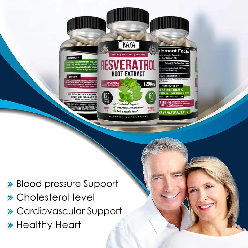 Resveratrol Capsules | Antioxidant Support for Health & Wellness