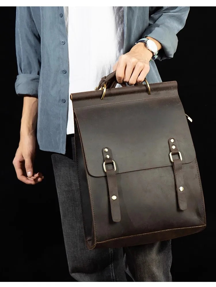 Trendy Genuine Leather Backpacks for Men | Stylish Casual Bags