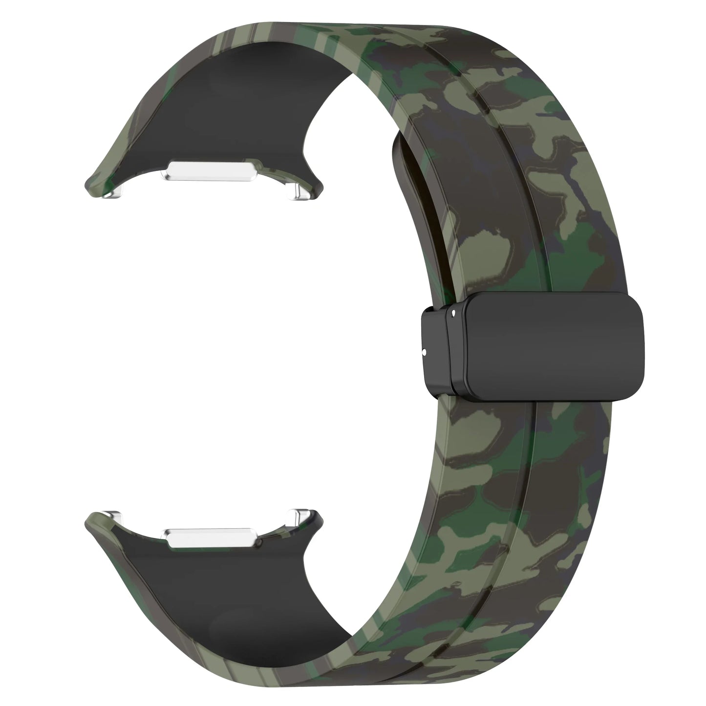 Silicone Sport Strap for 47mm Smartwatch | Magnetic Folding Clasp