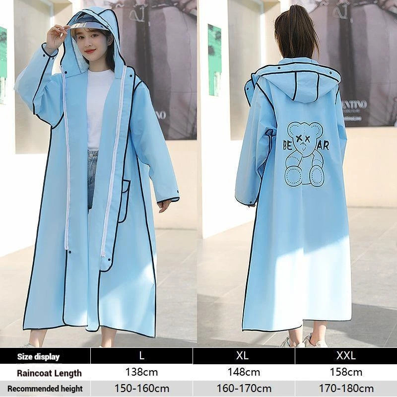 Waterproof Long Raincoat for Adults | Perfect for Hiking & Travel