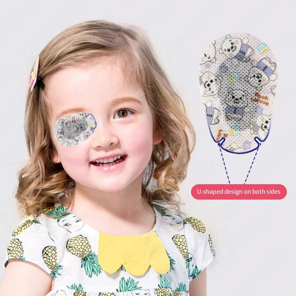 60Pcs Cartoon Amblyopia Eye Patches for Kids | Vision Care