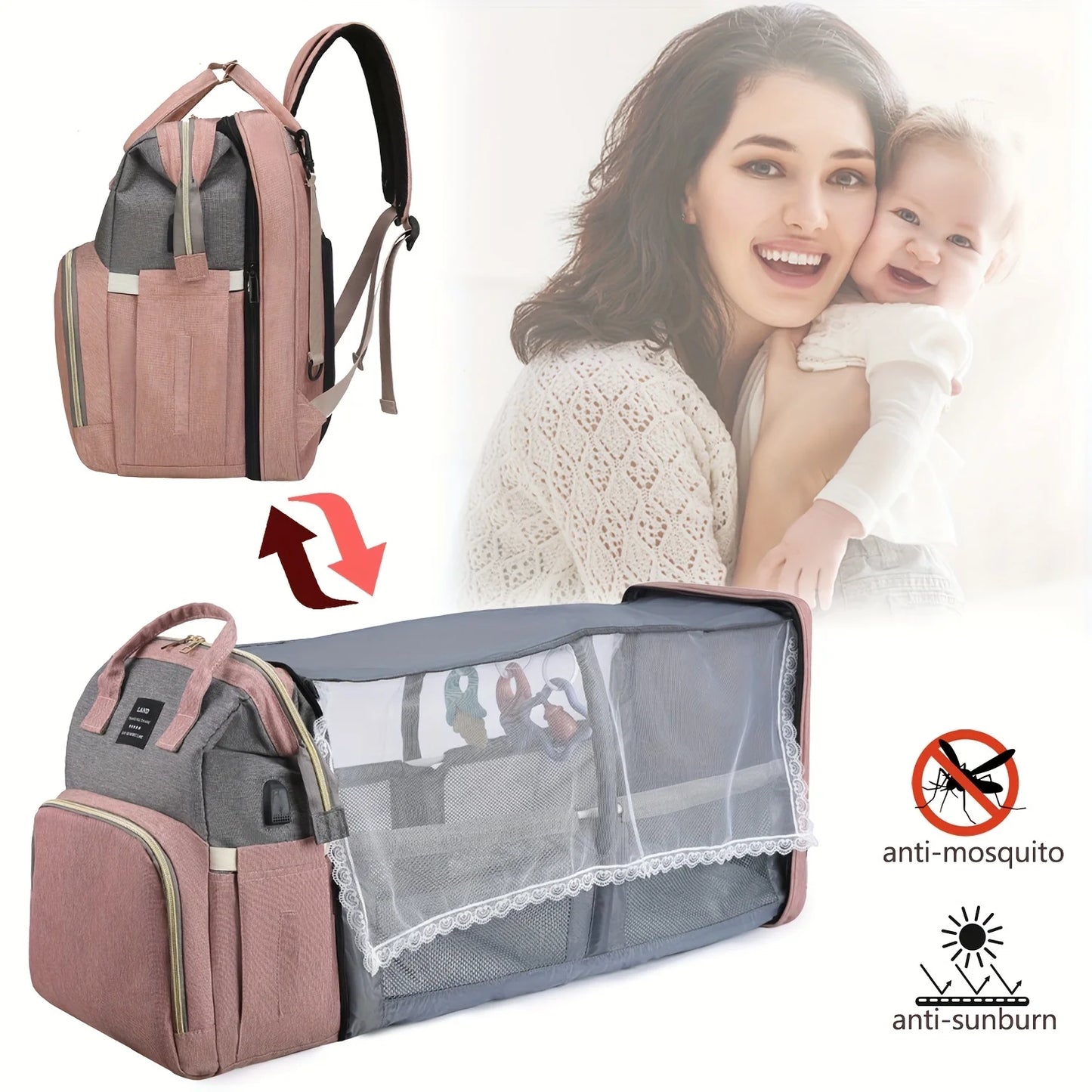 Lightweight Portable Folding Crib Backpack | Perfect Mommy Bag