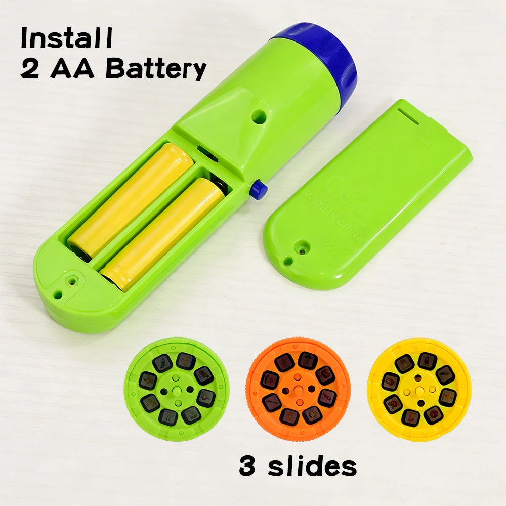 Children's Fun Projector Light Flashlight | Educational Bedtime Toy