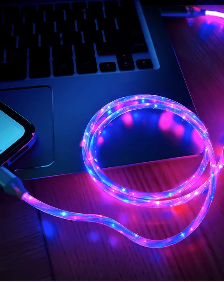 6A Fast Charging RGB Breathing Data Cable | Type-C Charger