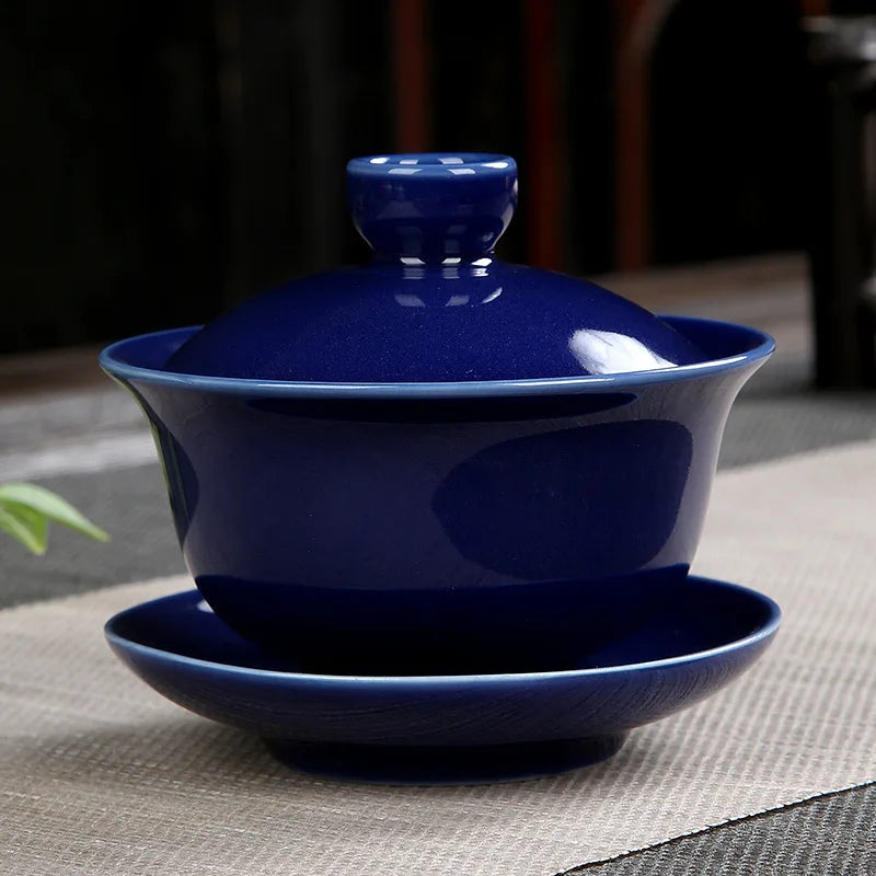 Handmade Ceramic Porcelain Gaiwan Teaware Set | Perfect for Kung Fu Tea