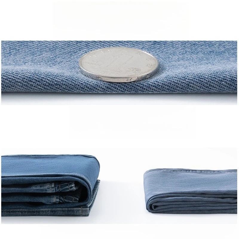 Men's Wide Leg Jeans | Breathable Loose Straight Leg Denim Pants