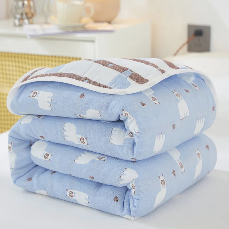 Breathable Summer Quilt | Multi-functional Cotton Towel Blanket