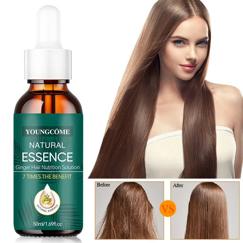 Natural Ginger Hair Care Serum | 7X Strength & Repair | Frizz-Free