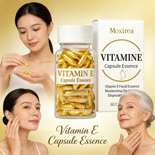 Vitamin E Face Serum Capsules for Deep Hydration and Firming
