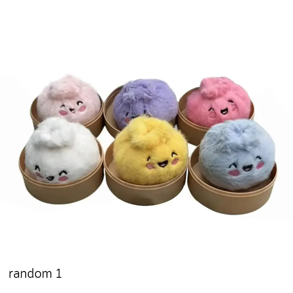 Stress-relieving Dumpling Series Blind Box Cute Fluffy Dumpling Stuffed Toy, Random Color Soft Plushie Collectible Surprise Gift