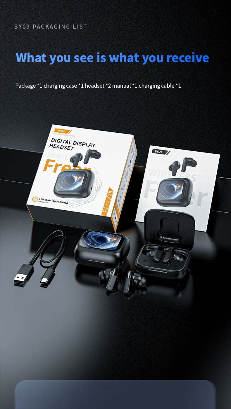AI Translation Bluetooth Earbuds | HiFi Sound & Long Battery Life