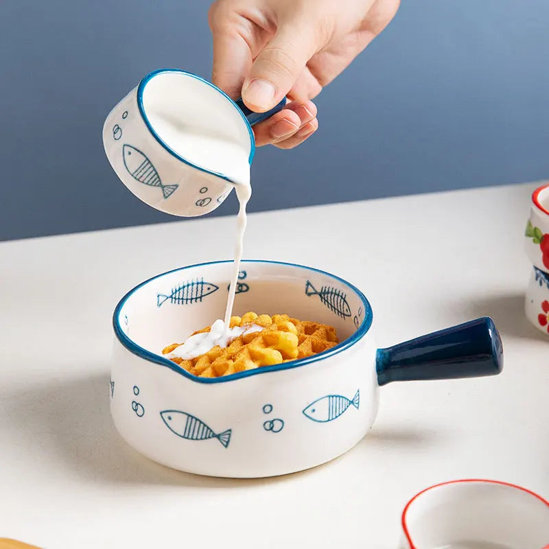 Salsera de Cerámica Versátil y Jarra para Leche | Imprescindible de Cocina Ecológico