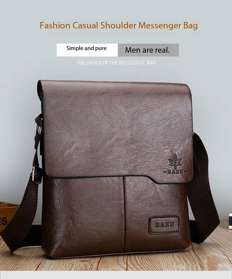 Luxury Vintage Leather Messenger Bags for Men | Stylish Shoulder Bag