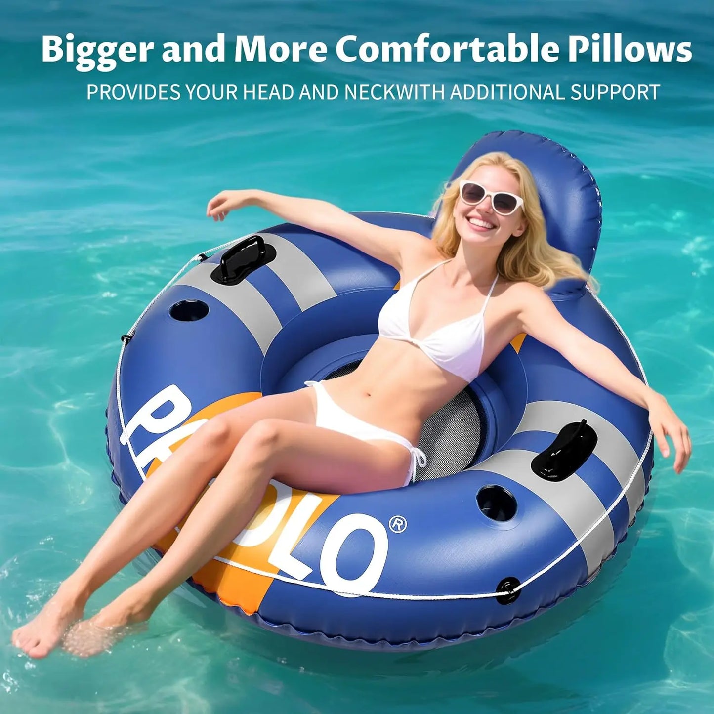 Heavy Duty River Tubes | Inflatable Pool Float for Adults