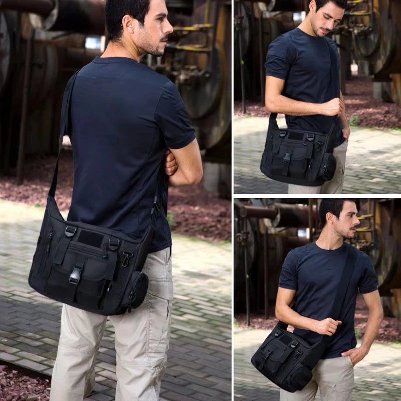 Bolso cruzado táctico para hombre | Perfecto para viajes y uso al aire libre