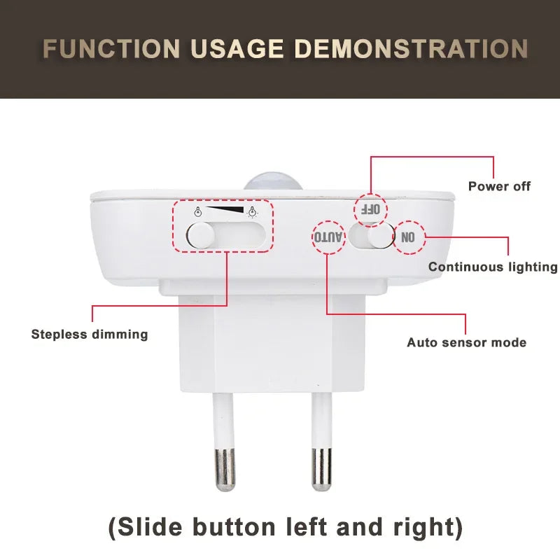 Motion Sensor LED Night Light | Wireless Bedside Lamp for Kids