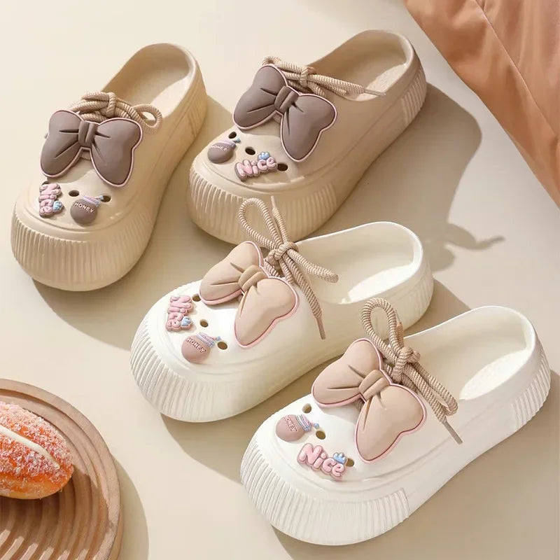 Women's Cute Bow EVA Slippers | Stylish Summer Sandals