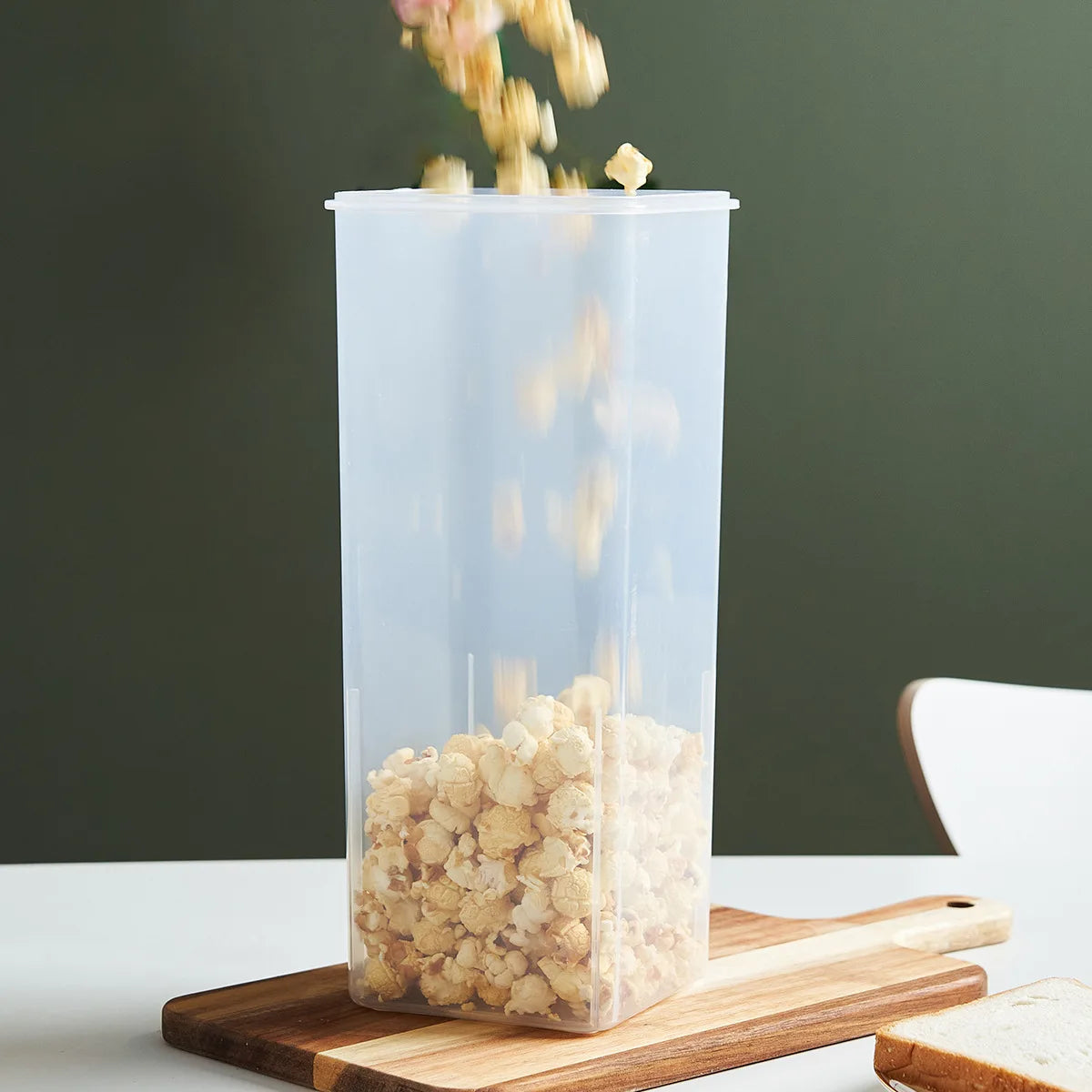 Airtight Bread Loaf Container | Clear Bread Box for Freshness
