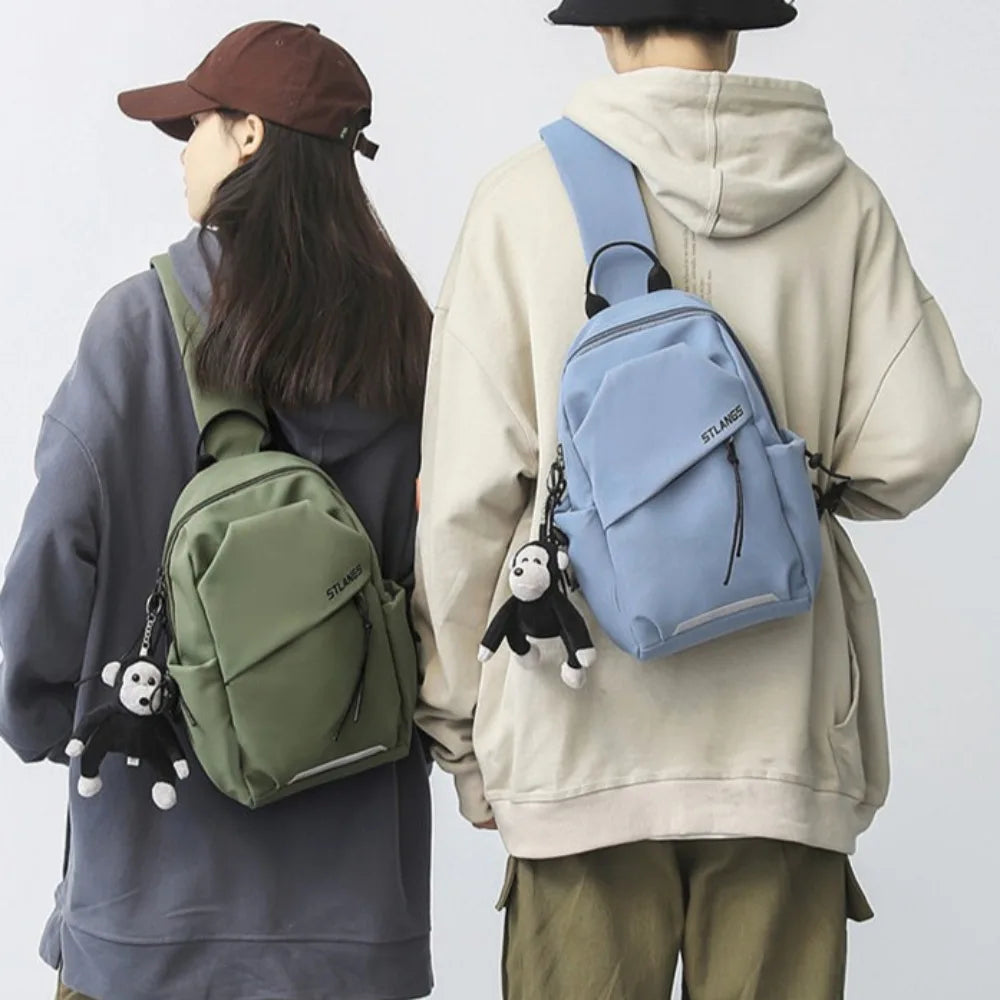 Unisex Korean Style Crossbody Bag | Lightweight & Portable