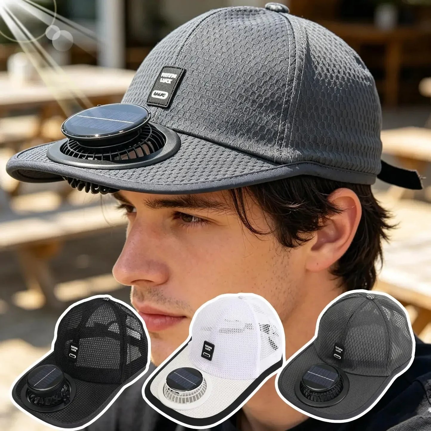 Breathable Mesh Cap with USB Fan | Summer Outdoor Sun Protection