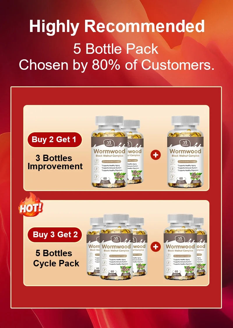 Premium Wormwood Cleanse Supplement for Intestinal Health