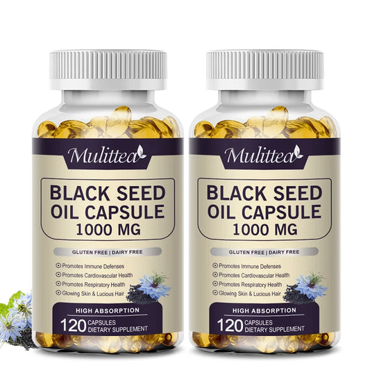 Pure Black Seed Oil Capsules for Hair, Skin & Digestion Support