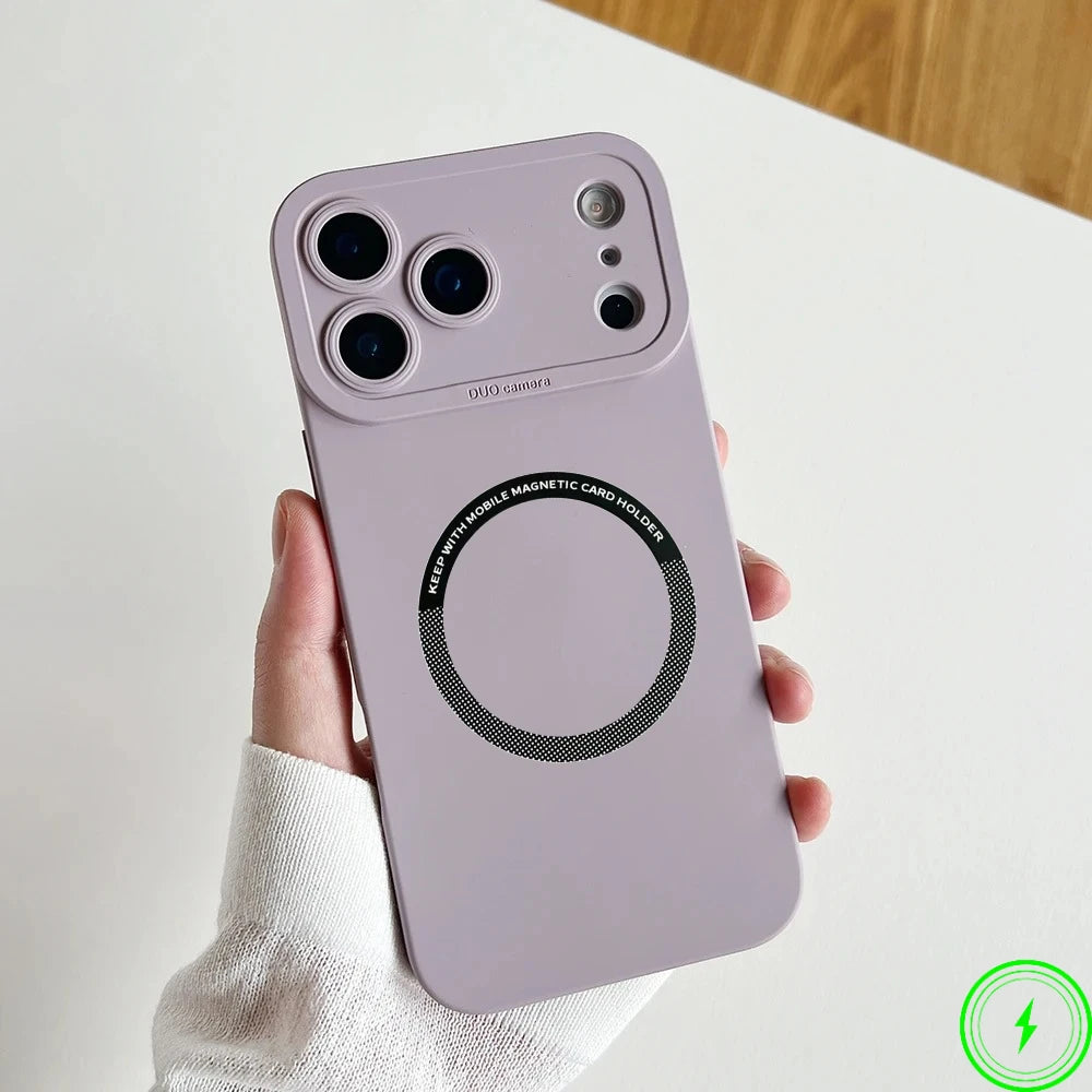 Official Liquid Silicone Magnetic Silicone Case For IPhone 17 Air 17 Pro Max 16 15 Candy Color Camera Full-pack Anti-Drop Cover