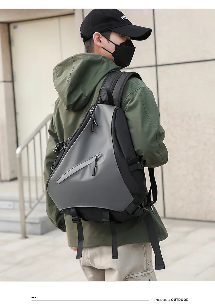 Men's Waterproof Large Capacity Crossbody Chest Bag | Fashionable & Functional