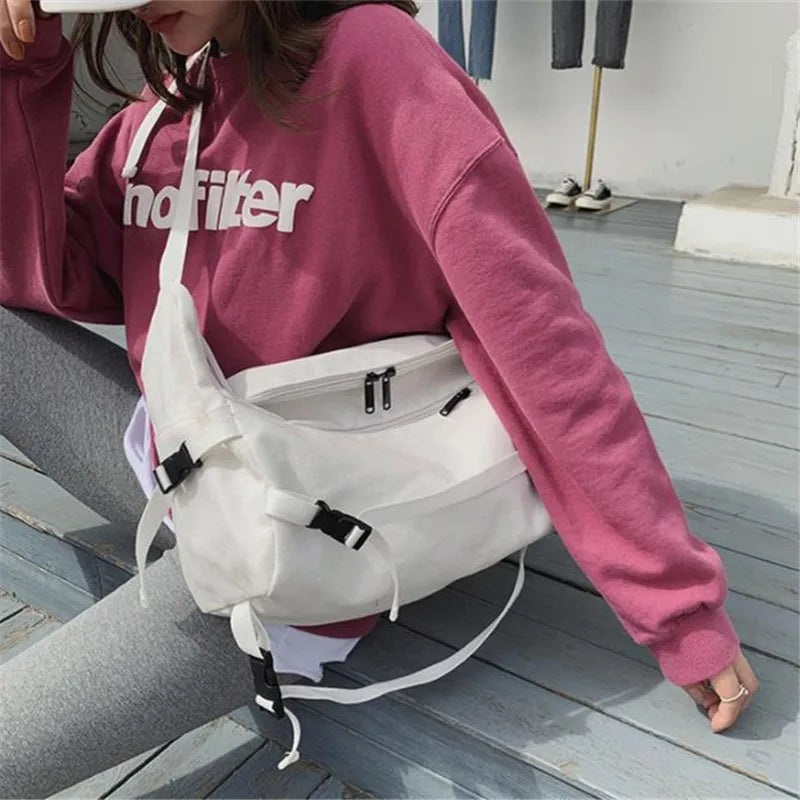 Stylish Canvas Crossbody Bag for Women | Versatile Messenger Purse