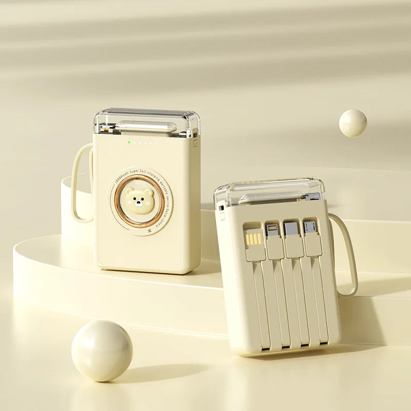 Cute Mini Power Bank 20000mAh Portable Charger | External Battery Pack