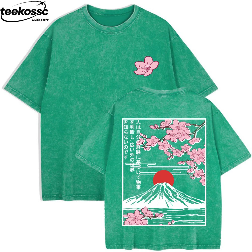 Women's Cherry Blossoms Oversized T-Shirt | Summer Cotton Top