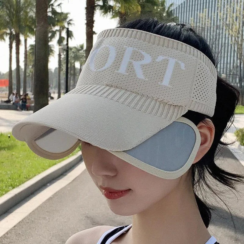 Women's Sunblock Sports Hat | Large Brimmed Outdoor Cap