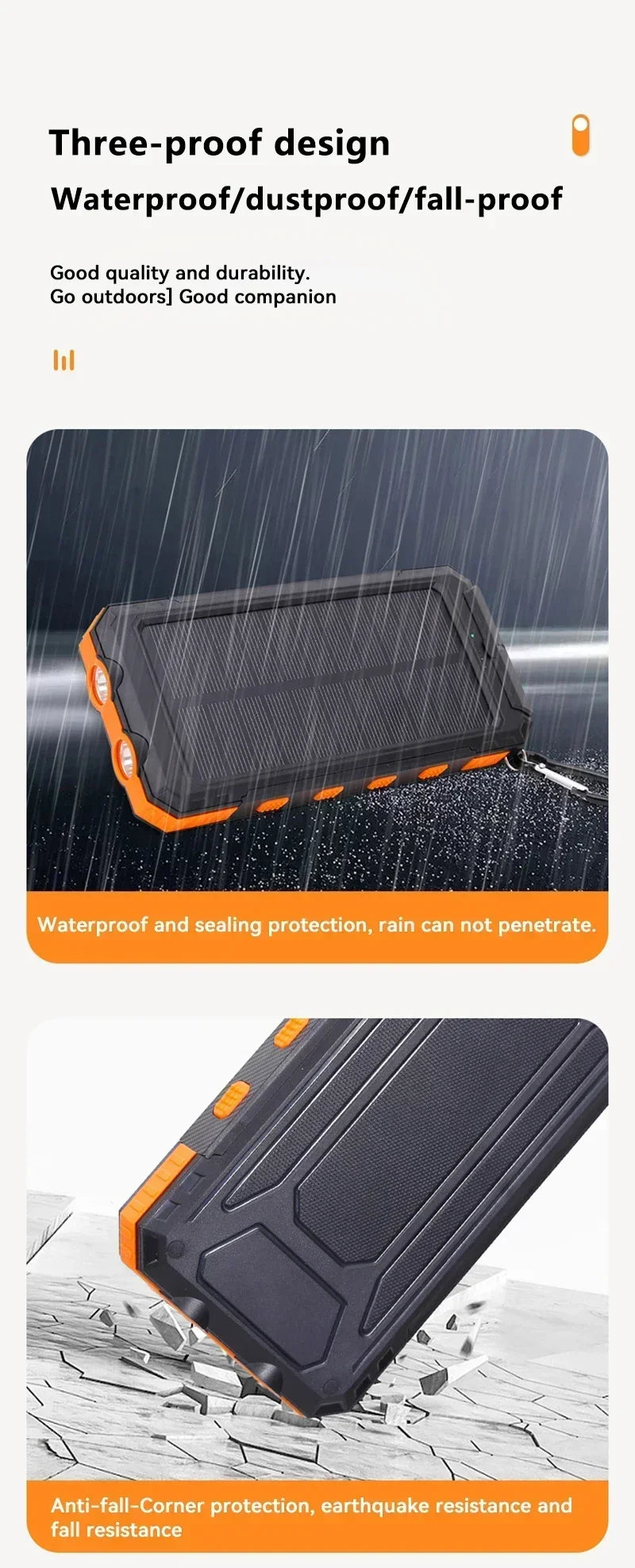 200000mAh Solar Power Bank | Fast Charging Portable Charger