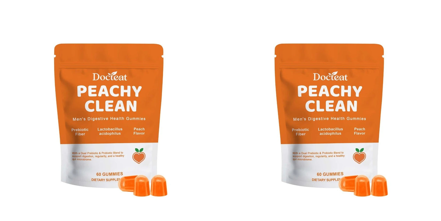 Men's Digestive Health Gummies | Peach Flavor Probiotic Blend