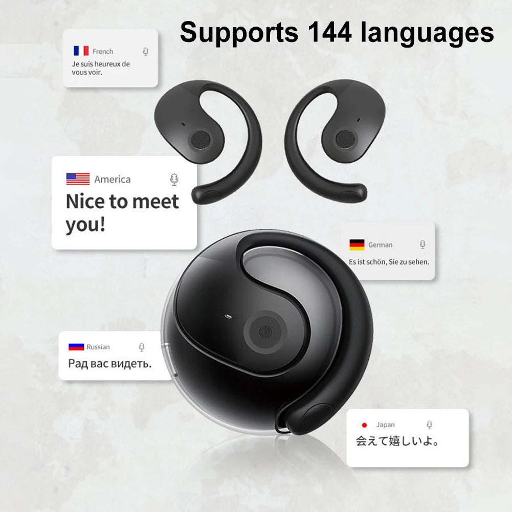 Real-Time Language Translation Bluetooth Headphones | Waterproof Earbuds