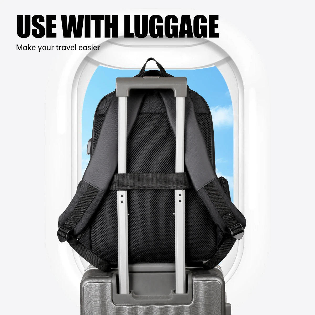 Large-Capacity Business Backpack for Students | Lightweight Travel Bag