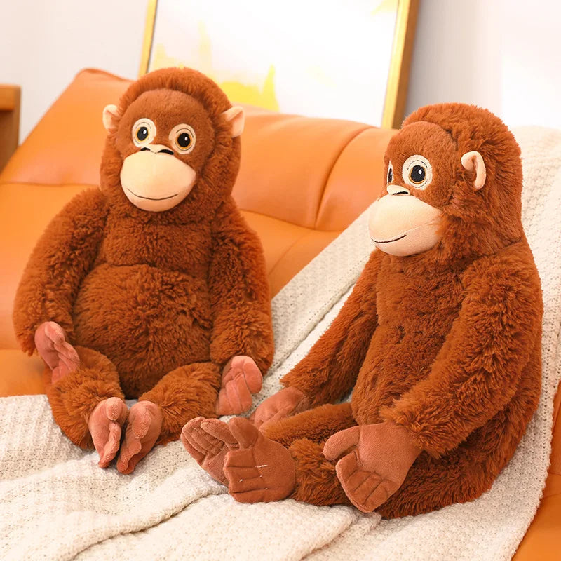 65cm Cartoon Gorilla Plush Toy | Soft Monkey Stuffed Doll